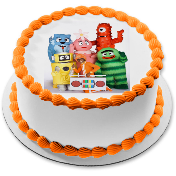 Yo Gabba Gabba Muno Foofa Brobee Toodee Plex Dj Lance Edible Cake Topp – A  Birthday Place