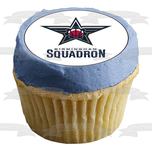 NBA Birmingham Squadron Team Logo Edible Cupcake Topper Images ABPID56009