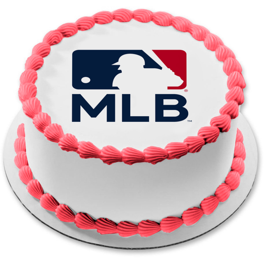 MLB Major League Baseball Logo Edible Cake Topper Image ABPID55915