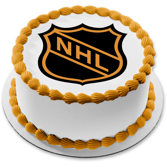 NHL National Hockey League Logo Edible Cake Topper Image ABPID55918