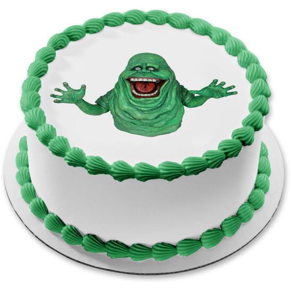 Ghost Busters Slimer Green Edible Cake Topper Image ABPID12397