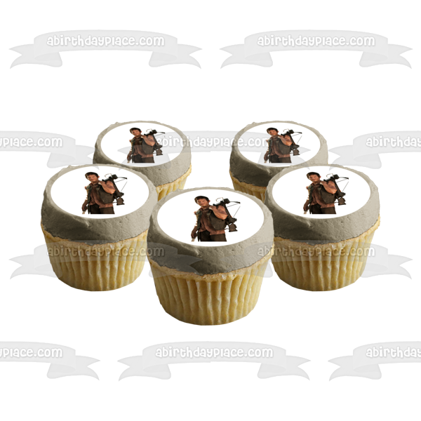 The Walking Dead Darryl Bow and Arrow Edible Cake Topper Image ABPID12406