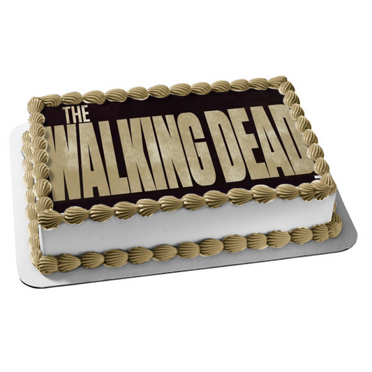 Imagen comestible para decoración de tarta con el logotipo de The Walking Dead ABPID12407 