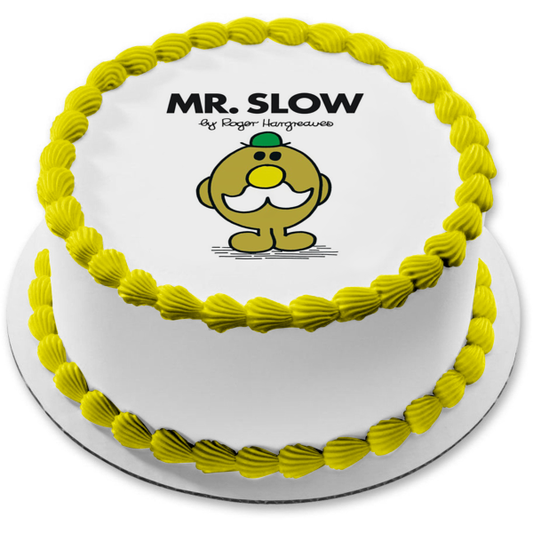 Mr. Men Mr.Slow Edible Cake Topper Image ABPID12227
