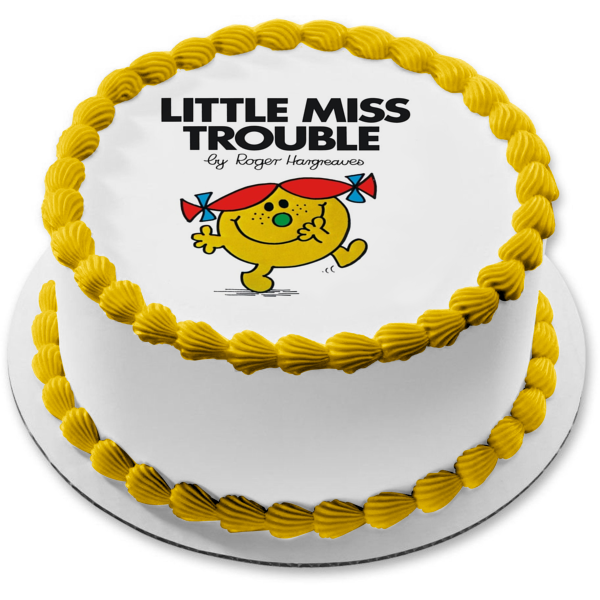 Mr. Men Little Miss Trouble Edible Cake Topper Image ABPID12231