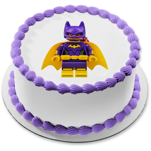 LEGO DC Comics Superhero Batgirl Edible Cake Topper Image ABPID12282