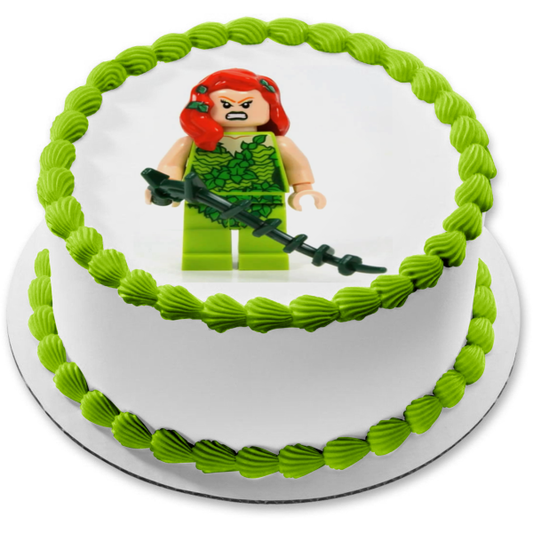 Marvel LEGO Superhero Hera Venenosa Edible Cake Topper Image ABPID12283