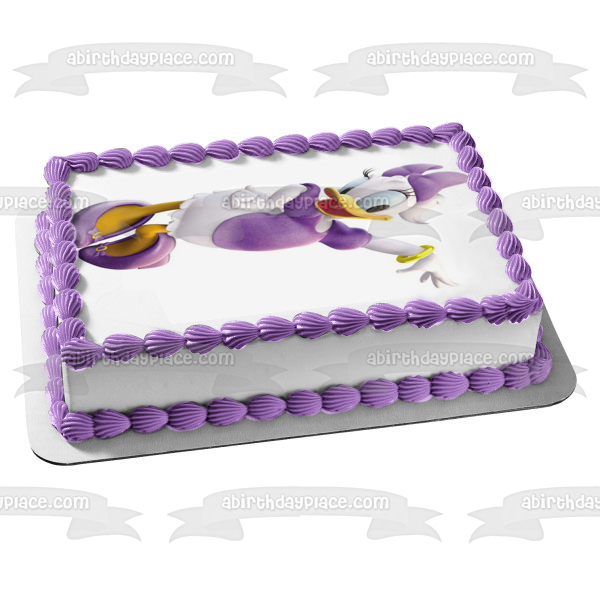 Walt Disney Daisy Duck Edible Cake Topper Image ABPID12856 A Birthday