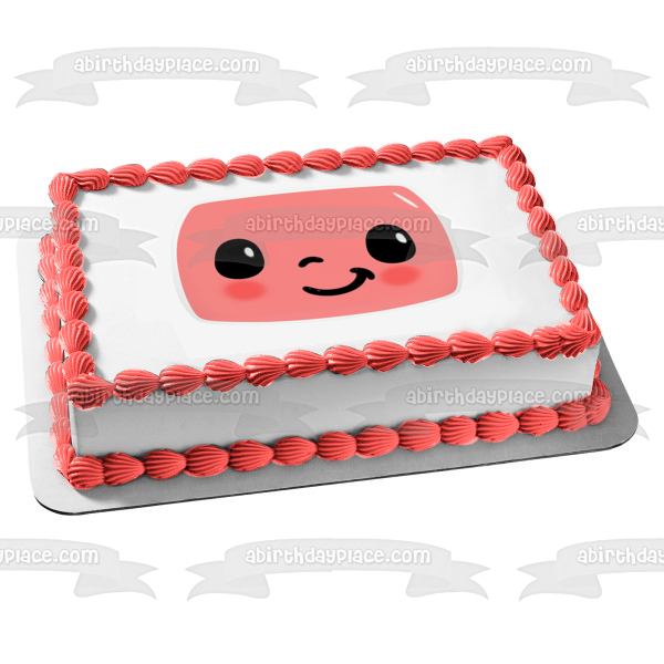 Cocomelon Face Edible Cake Topper Image ABPID56040