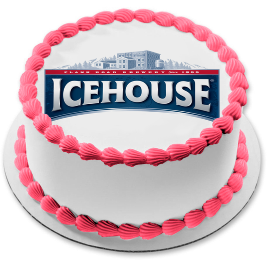 Icehouse Beer Logo Edible Cake Topper Image ABPID56140