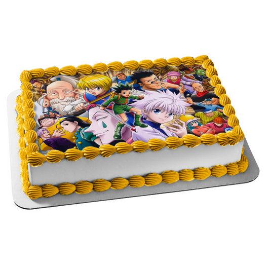 Hunter X Hunter Kurapika Gon Killua Leorio Edible Cake Topper Image ABPID56042