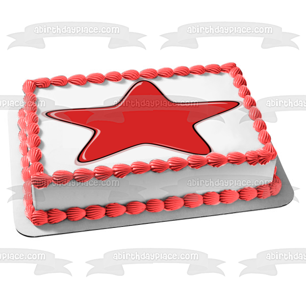 Pj Masks Red Star Edible Cake Topper Image ABPID12696
