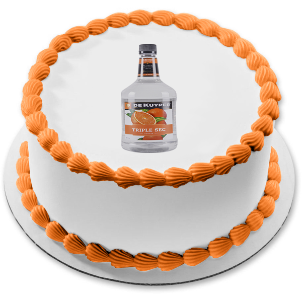 De Kuyper Triple Sec Bottle Edible Cake Topper Image ABPID56153