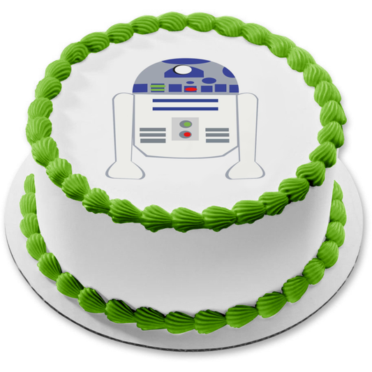 Imagen de decoración comestible para tarta R2-D2 de dibujos animados de Star Wars ABPID12709 