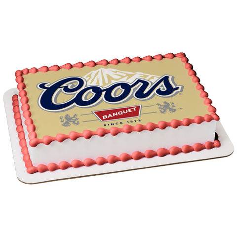Coors Beer Logo Edible Cake Topper Image ABPID56073
