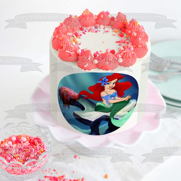 Disney the Little Mermaid Ariel Edible Cake Topper Image ABPID12769