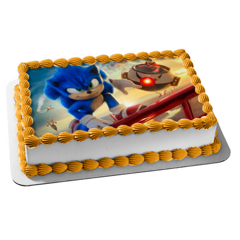 Sonic the Hedgehog 2 Doctor Eggman Edible Cake Topper Image ABPID56242