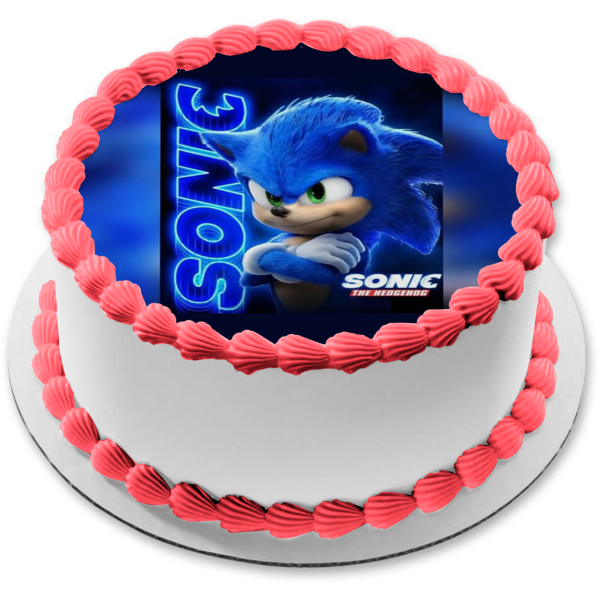 Sonic the Hedgehog Movie Edible Cake Topper Image ABPID56250 – A Birthday  Place