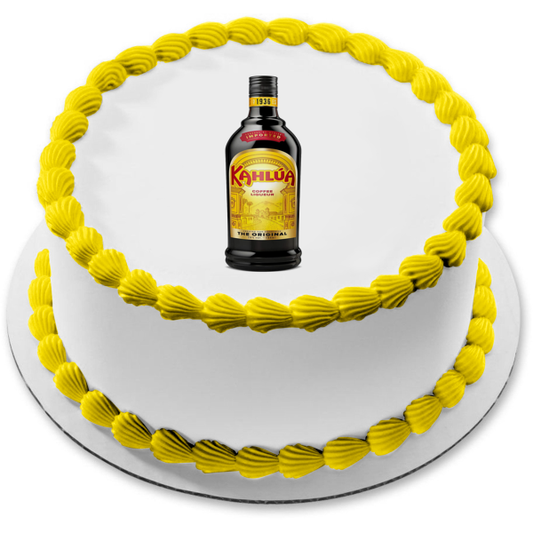 Kahlua Coffee Liqueur Bottle Edible Cake Topper Image ABPID56172
