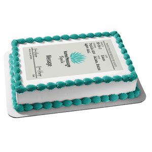 Casamigos Tequila Label Personalize Your Name and Message Edible Cake Topper Image ABPID56088