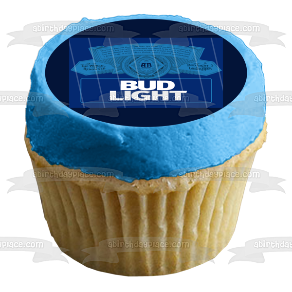 Bud Light Label Edible Cake Topper Image ABPID56178
