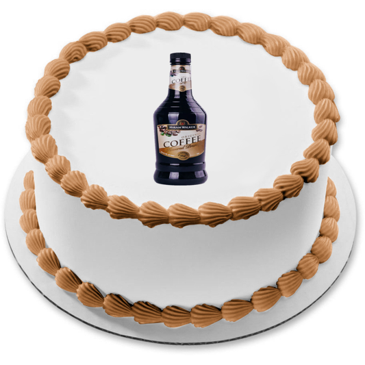 Hiram Walker - Decoración comestible para tarta con botella de brandy de café, imagen ABPID56103 