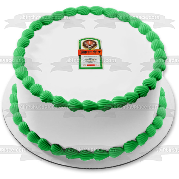 Jägermeister Label Edible Cake Topper Image ABPID56108