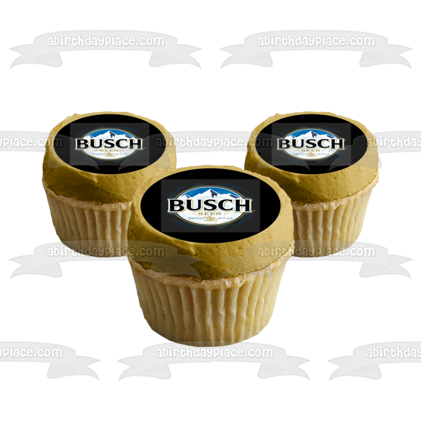 Busch Beer Logo Edible Cake Topper Image ABPID56201