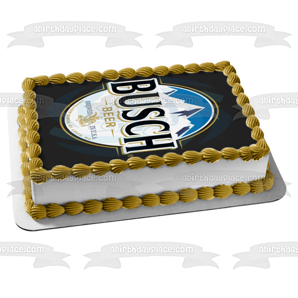 Busch Beer Logo Edible Cake Topper Image ABPID56201