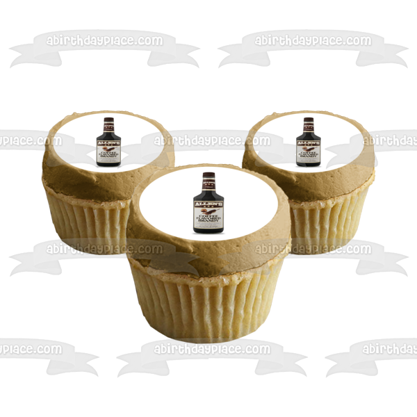Allen's Coffee Flavored Brandy Bottle Edible Cake Topper Image ABPID56202