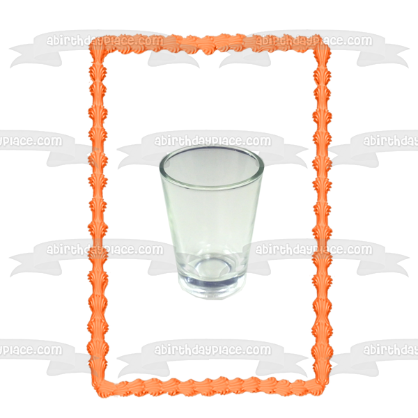 Imagen de adorno comestible para pastel de vaso de chupito vacío ABPID56134 