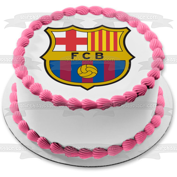 Fcb Barcelona Logo Barça Edible Cake Topper Image ABPID15021