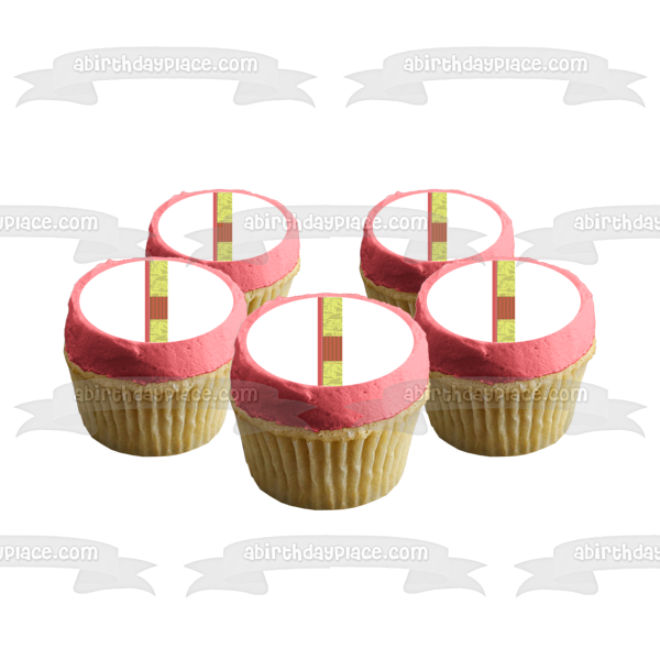 Green Camouflage Camo Pink Edges Edible Cake Topper Image ABPID13543