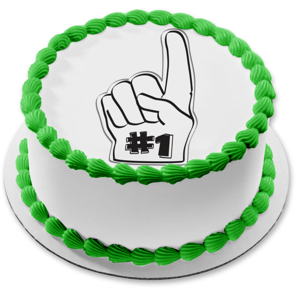 #1 Sports Finger Edible Cake Topper Image ABPID13565