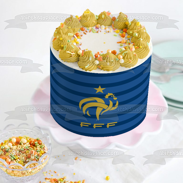 France World Cup Logo Edible Cake Topper Image ABPID20641
