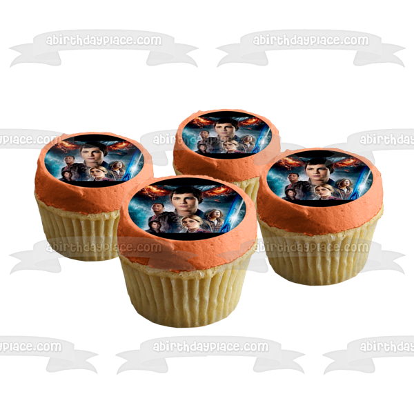 Percy Jackson: Sea of Monsters Tyson Annabeth Chase Thalia Grace Grover Underwood Edible Cake Topper Image ABPID21742