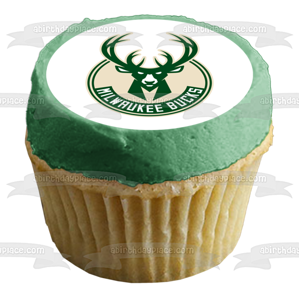 Milwaukee Bucks Logo MLB Major League Baseball Edible Cake Topper Image ABPID22024