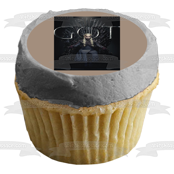 Game of Thrones Daenerys Targaryen the Final Season Edible Cake Topper Image ABPID22064