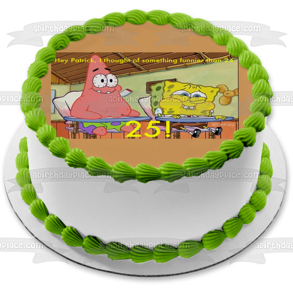 SpongeBob SquarePants Patrick Classroom Edible Cake Topper Image ABPID21833