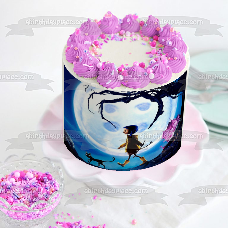 Coraline Cake Topper Coraline Birthday Decor Coraline Button