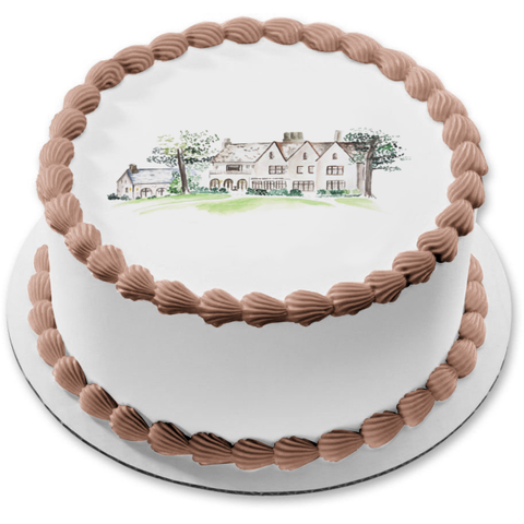 Cherokee Town & Country Club Drawing Edible Cake Topper Image ABPID21868