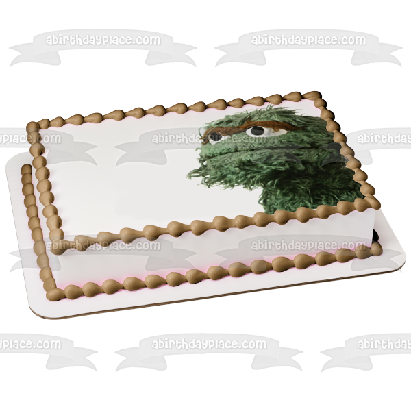 Sesame Street Oscar the Grouch Edible Cake Topper Image ABPID22101