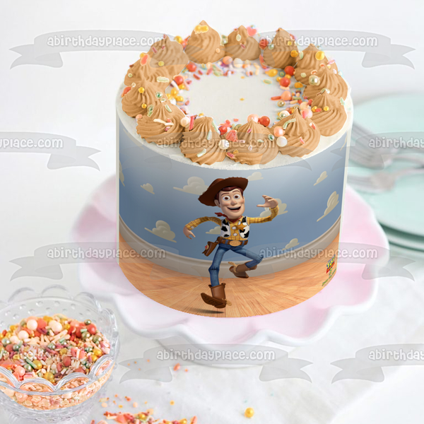 Toy Story 3 Woody Running Edible Cake Topper Image ABPID22163
