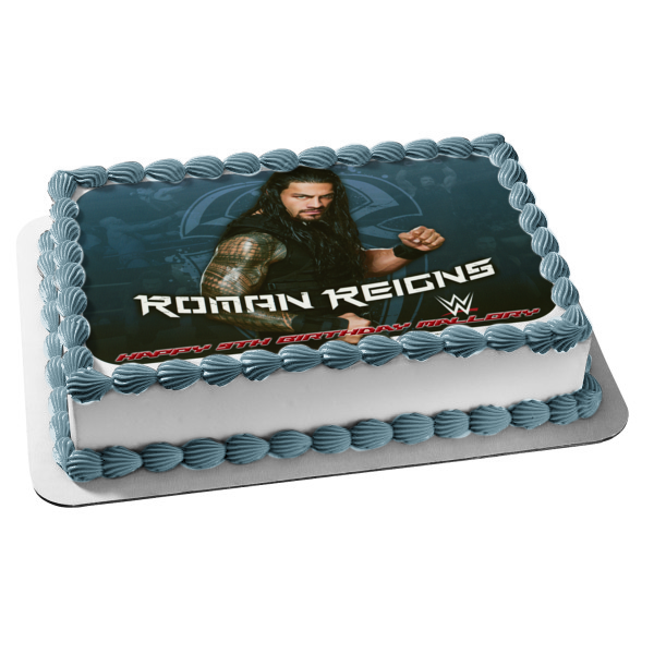 WWE World Wrestling Entertainment Roman Reigns Edible Cake Topper Image ABPID22331