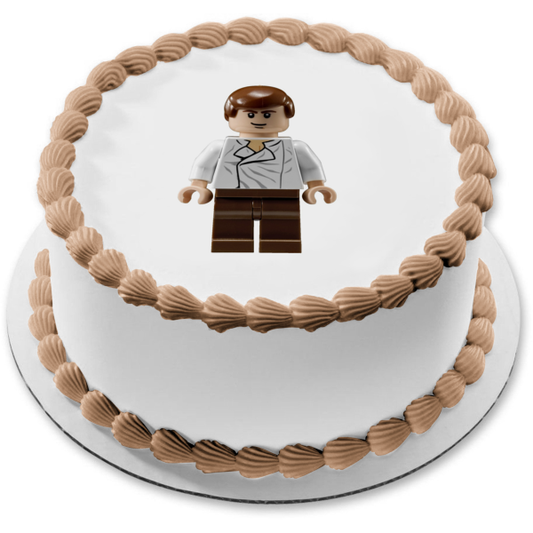 LEGO Star Wars Hans Solo Edible Cake Topper Image ABPID24029