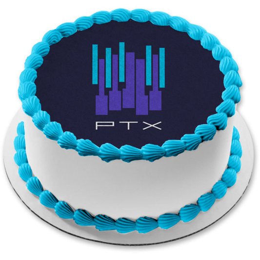 Pentatonix Volume 2 Ptx Blue Background Edible Cake Topper Image ABPID24508