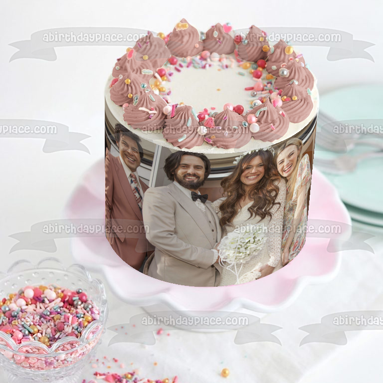 This Is Us Wedding Jack Rebecca Sophie Miguel Edible Cake Topper Image ABPID27016