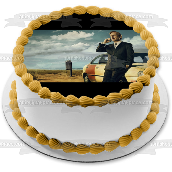Better Call Saul Saul Goodman Car Desert Edible Cake Topper Image ABPID27054