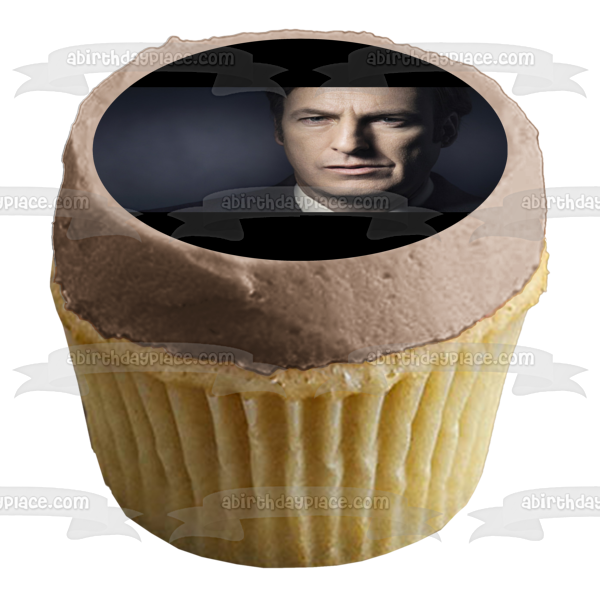 Better Call Saul Saul Goodman Black Background Edible Cake Topper Image ABPID27062