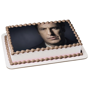 Better Call Saul Saul Goodman Black Background Edible Cake Topper Image ABPID27062